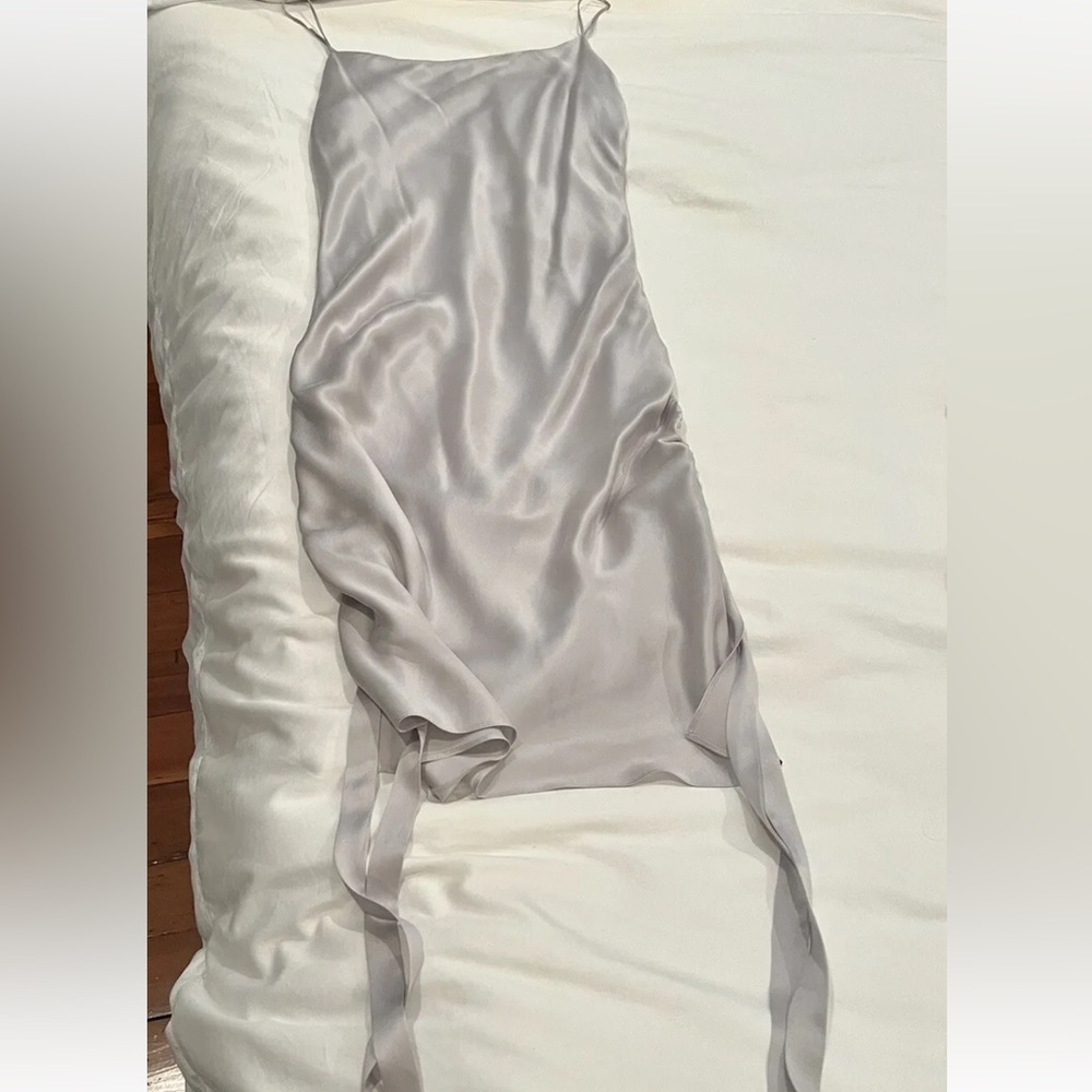 Zimmerman Silver Slip Dress